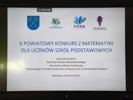 X Powiatowy Konkurs z Matematyki. 